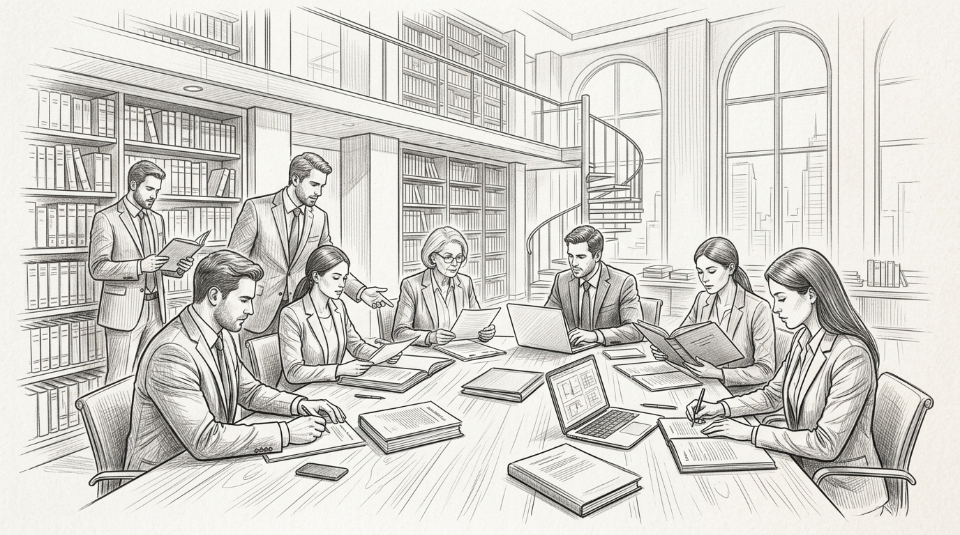 Lawxy Legal Team Sketch